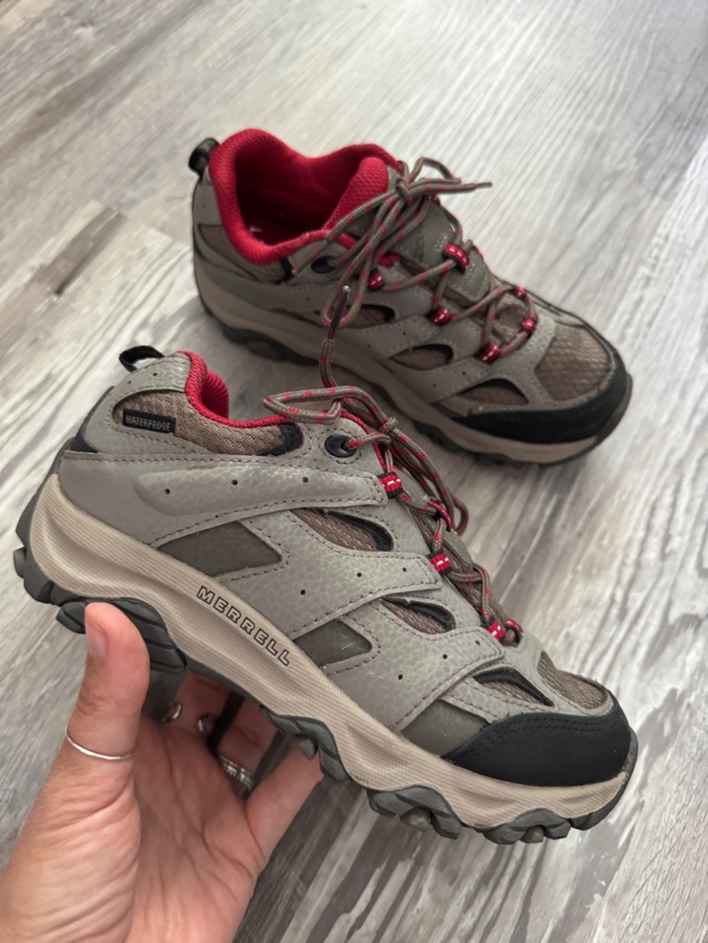 Kids' Merrell Moab 3 Low Waterproof Boulder Little Kid 2